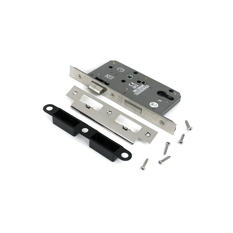 Euro Din Sash Lock, Polished Chrome