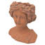 Pot à fleurs en ciment de 9,6 lb - brun, style grec pour les jardins, brun
