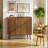 31.5" Farmhouse Buffet With Paper Clip Design For Entryway