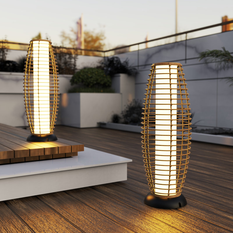 Lampe sur pied d'extérieur à énergie solaire intégrée 28,3 po Andes