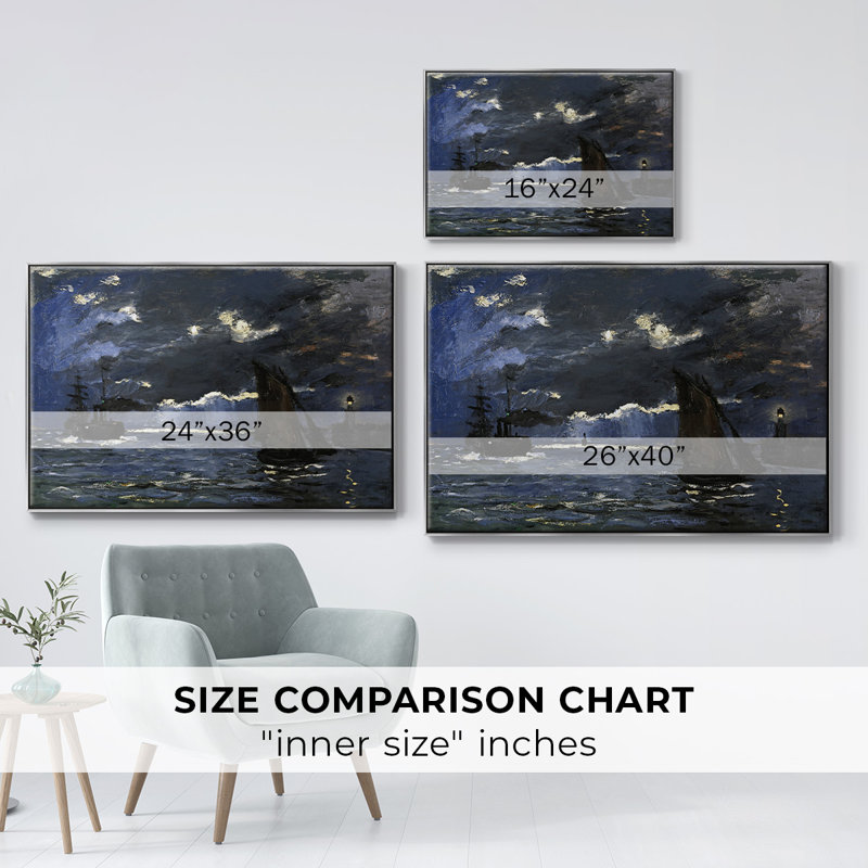 Monet, Argent, H 17 po x l 25 po x P 2 po