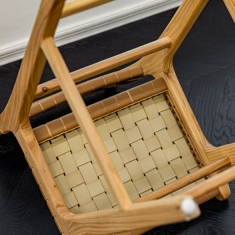 Chaise d'appoint à dossier brun uni Burlywood (ensemble de 2), Brun