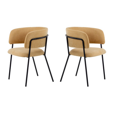Cloutier Dones Fabric Upholstered Dining Chairs