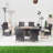 6 - Person Wicker Patio Dining Set with Rectangular Table , Cushions Included-1916763483