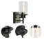 Luminaires de meuble-lavabo noir industriel rétro