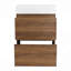 Meuble-lavabo pour salle de bain avec lavabo simple, meuble-lavabo sous-comptoir moderne avec double tiroir, meuble-lavabo sur pied autoportant, bois d'ingénierie-115688466-115688467