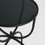 Spindale Glass Top End Table