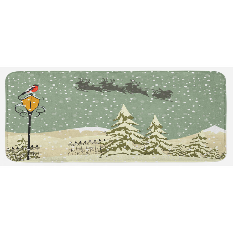 Rustic Synthetic Kitchen Mat