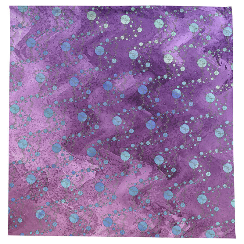 Leffel Abstract Square Tablecloth, Purple