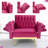 Siemon Velvet Accent Chair with Ottoman-960147849