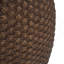 Faux Rattan Side Table For Both Indoor And Outdoor Use, Handmade Mgo, Brown