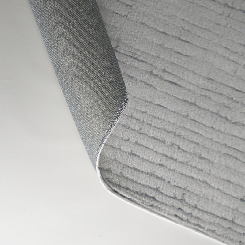 Tapis gris abstrait intérieur et extérieur, Rectangle 5 pi x 7 pi