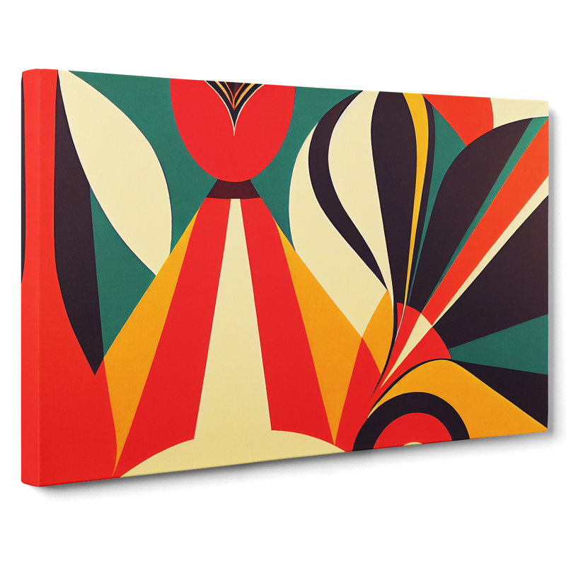 Attractive Abstract Art - Wrapped Canvas Print, 35cm H x 50cm W