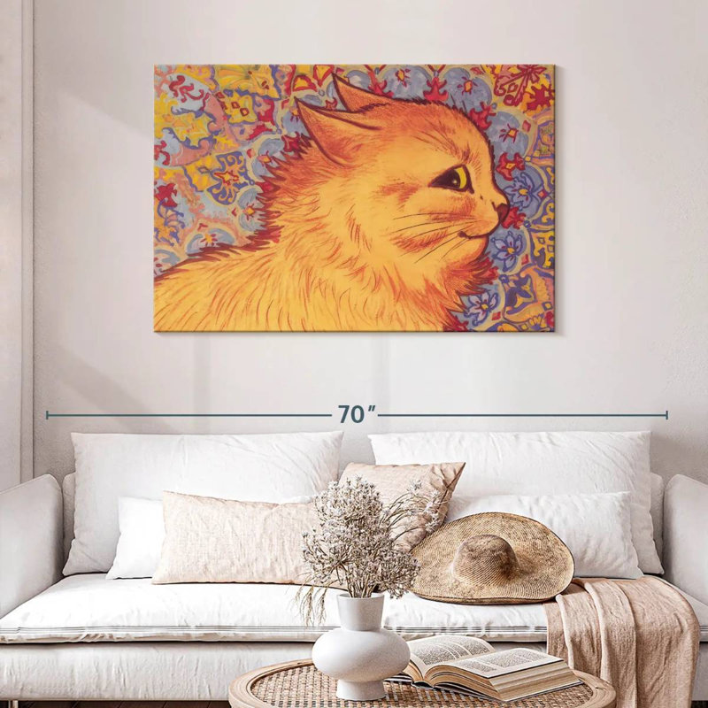 Cat Profile, 30" H x 45" W