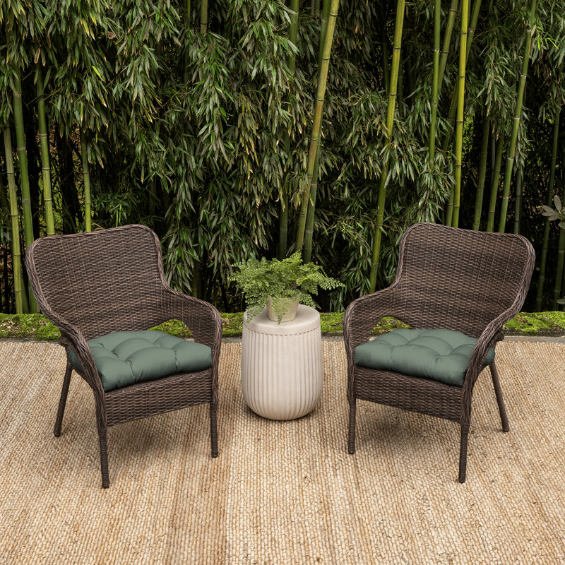 Coussin de siège Arden, Polyviscose verte