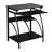 Majesta Glass Top Metal Base Computer Desk