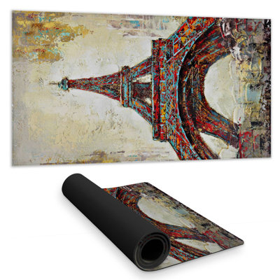 Abstract eiffel tower - 15.75"x31.50" Desk mat