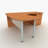Frosted Acrylic Desk Mounted Modesty Panel-16489955-16489953-16489967