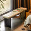 Banc rembourré beige-808891436