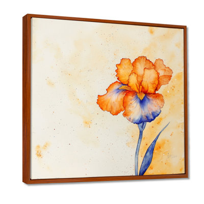 Mauve et orange, rêve éternel d'Iris I - Art mural iris