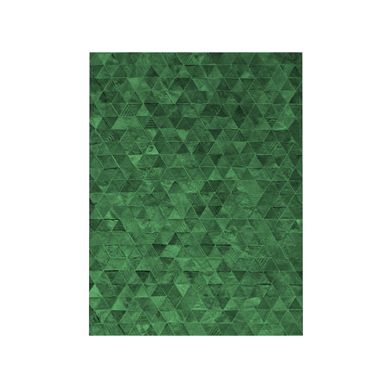 Tapis vert peau de vache Art Hide, Rectangle 6 pi 7 po x 9 pi 8 po
