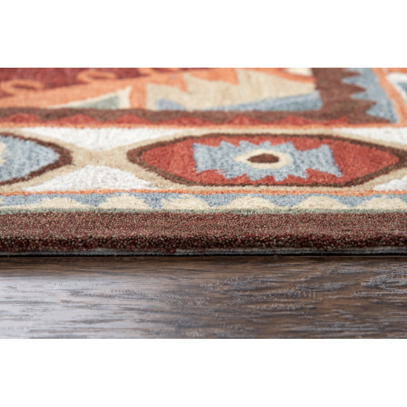 Pouliot Wool Southwestern Indoor Rug, Rectangle 8' x 10'