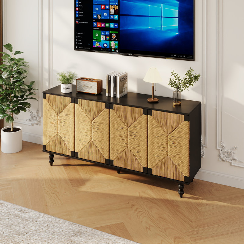 Meuble télé avec rangement Buffet Accent Natural