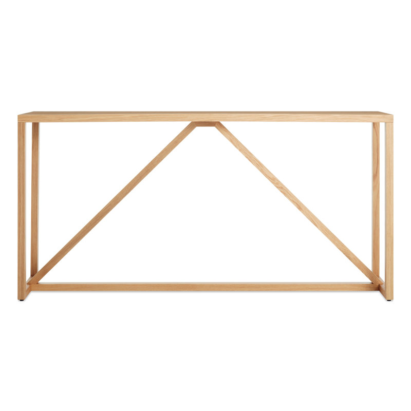 Strut 60'' W Console Table, White Oak