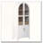 71″ Tall Arched Kitchen Pantry Cabinet with Door Shelves and Hidden Drawer-1661149007