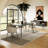 Serena Extendable Metal Base Dining Table