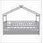 Cabane en bois avec lit gigogne, construction robuste et design chaleureux pour un sommeil confortable et un style unique-1871661637