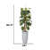 80.3'' Artificial Devil's Ivy In A Tall Beige Checkered Planter Perfect For Indoor And Outdoor Use