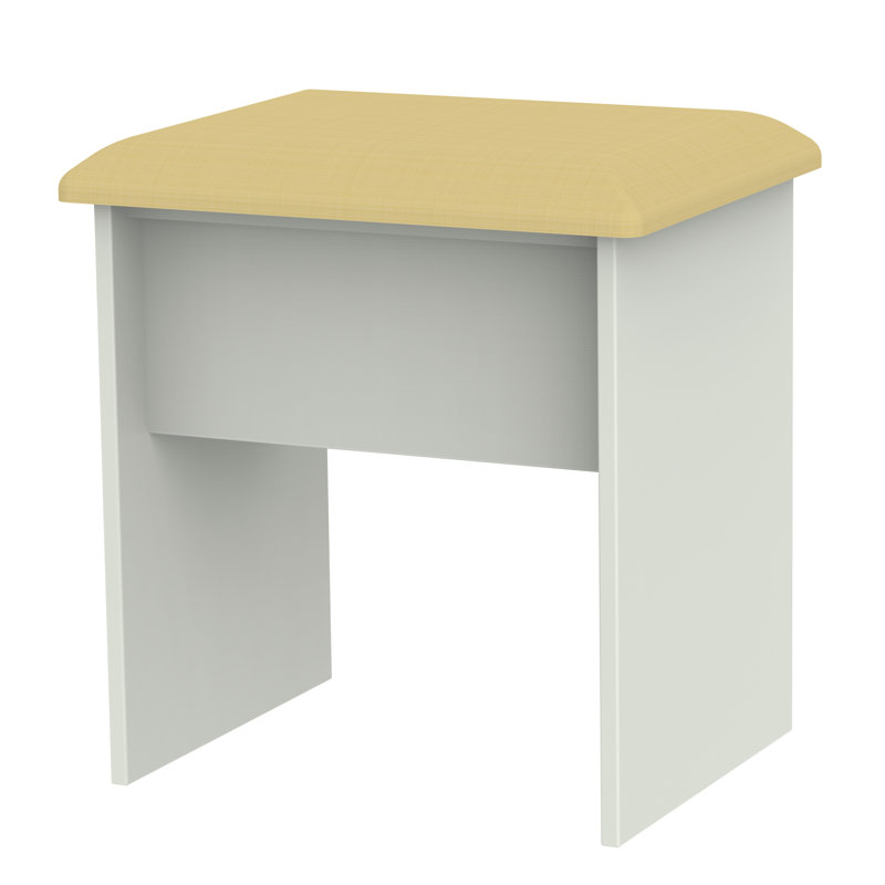 Fully Assembled Ratley Dressing Table Stool, Kashmir/Cream