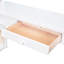 Lit mezzanine blanc avec tablettes, bureau - matériaux utilisés