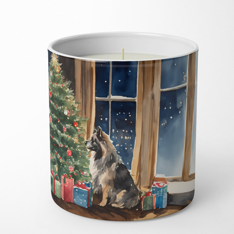 Christmas Tree Scented Tumbler Candle with Ceramic Holder