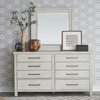 Commode double 8 tiroirs avec miroir Harding