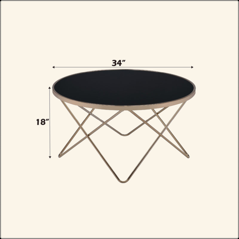 Table basse Valora, Noir