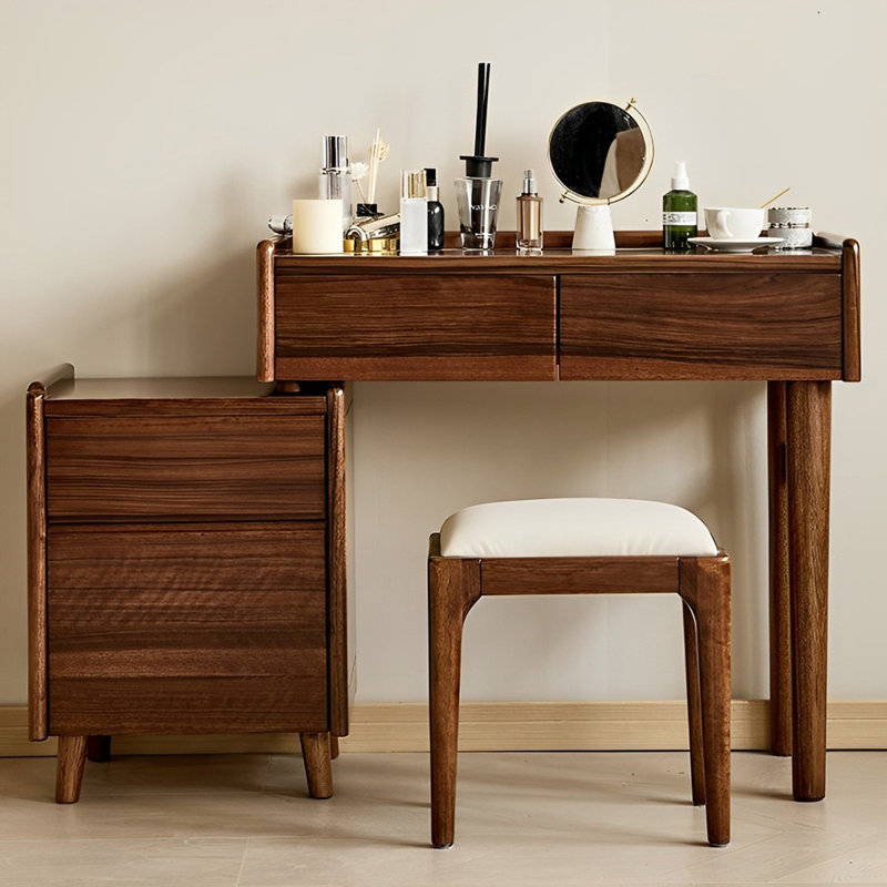 Commode en noyer noir de style minimaliste nordique