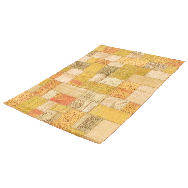 Tapis bleu sarcelle rétro 5 pi 7 po x 8 pi 2 po Anatolia