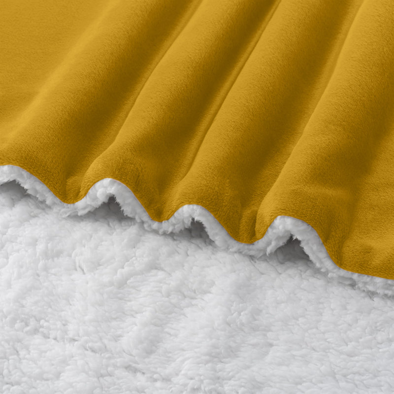 Super Soft Sherpa Fleece Blanket – Reversible Cozy Throw, 240 GSM, Emerald, 240 cm x 200 cm