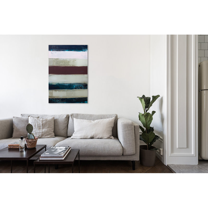 Number Stripe II by Kent Youngstrom - Wrapped Canvas Painting, 38 cm H x 25 cm W