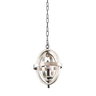 Rothwell 1 LT Polished Satin Nickel Pendant Kalco