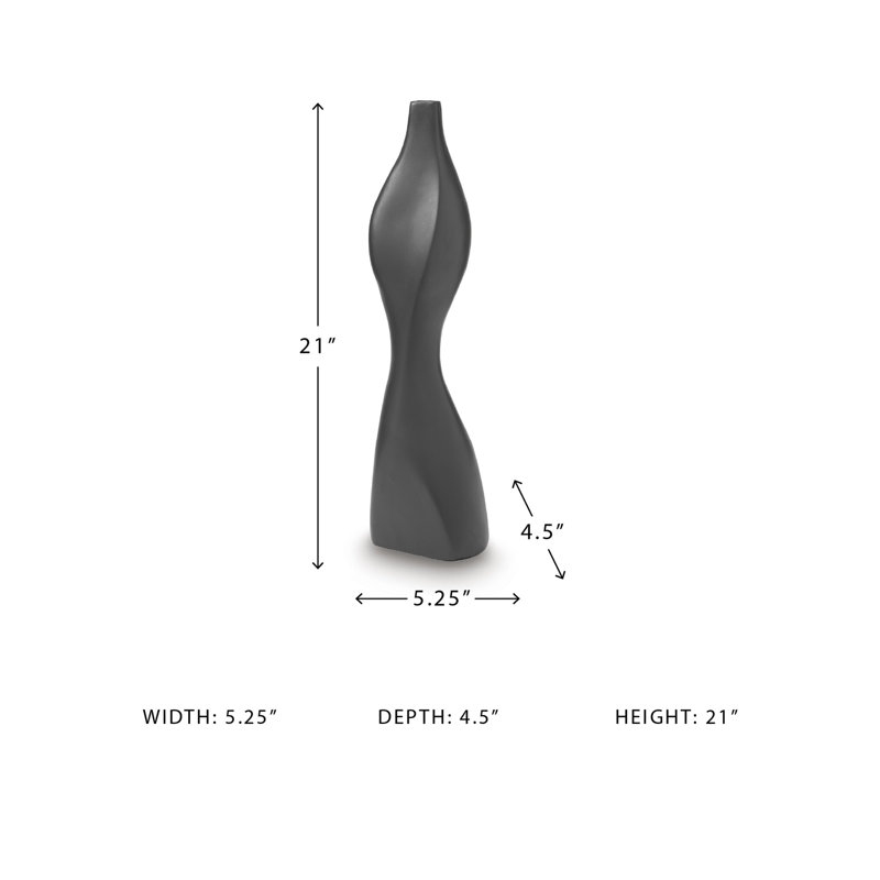 Vase Judsen, H 21 po x l 6 po x P 5 po