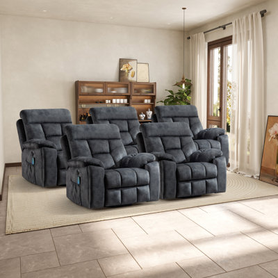 Ensemble de 5 fauteuils inclinables Khismi