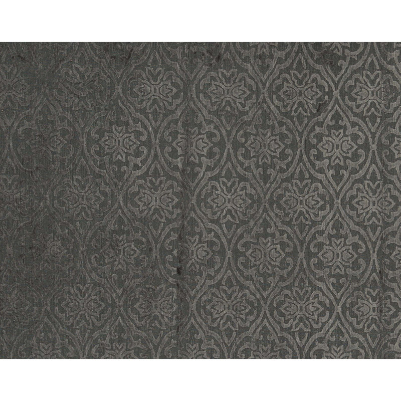 Damask Area Rug in Charcoal