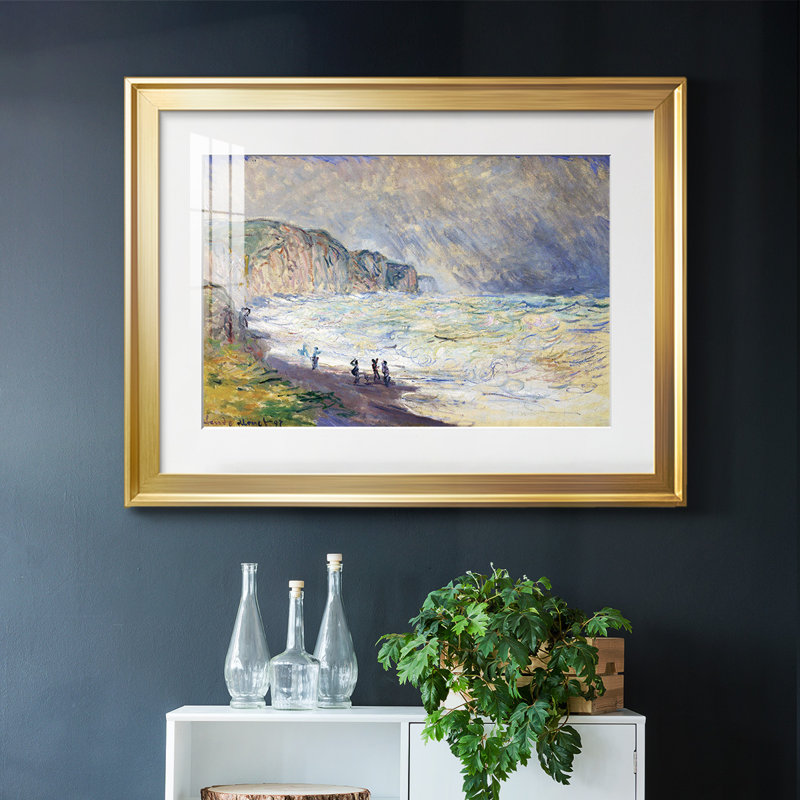 Monet, impression encadrée sur papier par Claude Monet, H 15 po x l 21 po x P 1,5 po, Or