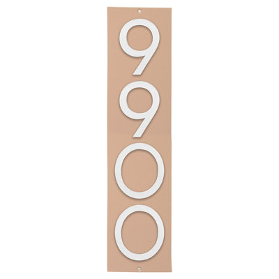 Plaque murale rectangulaire verticale flottante 6 po