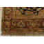 Tapis oriental noir en laine noué à la main 4 pi x 11 pi 8 po Agra