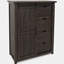Commode combinée 4 tiroirs en bois massif l 43 po Zylpha-459228354