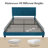 Aleiny Velvet Bed with Adjustable Upholstered Headboard-436444922-436444924